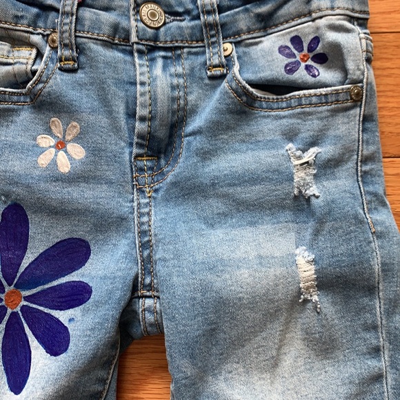 Seven for Mankind Girls size 8 - hand painted princess jeans - Picture 3 of 5